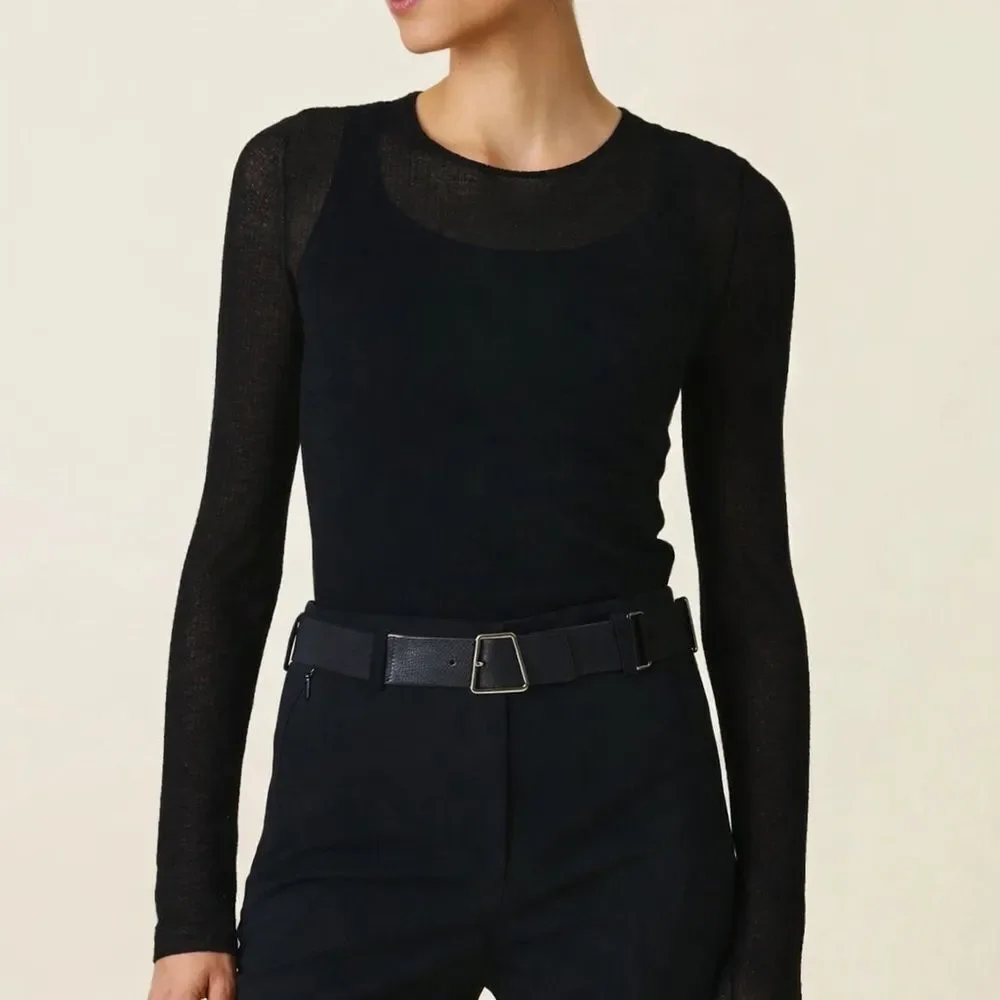 AKRIS punto Cashmere Wool Silk Sweater 6